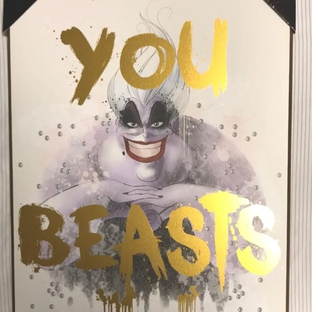 Ursula Disney Villains Wall Art 13x19 New RARE Little Mermaid